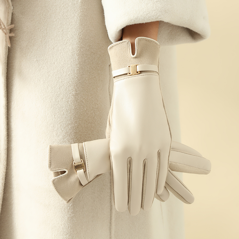 Leather Driving Glove - زوج واحد من القفازات للنساء في