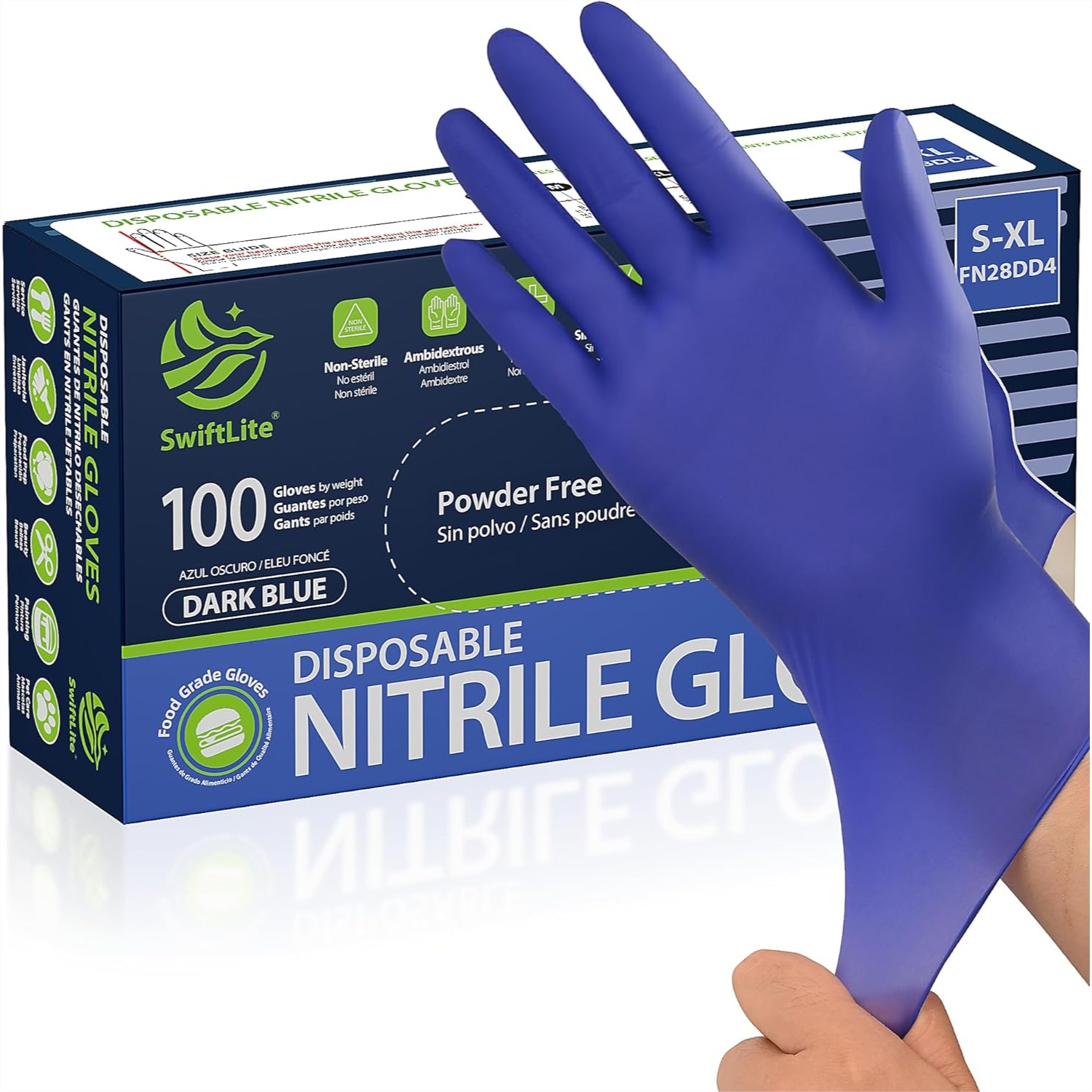 Rubber Glove Cleaning - قفازات النتريل للاستخدام مرة واحدة للطبخ