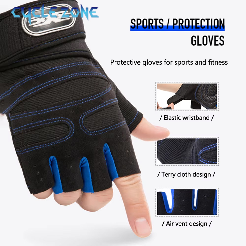 Workout Glove Gym - 3 أزواج من قفازات ركوب الدراجات