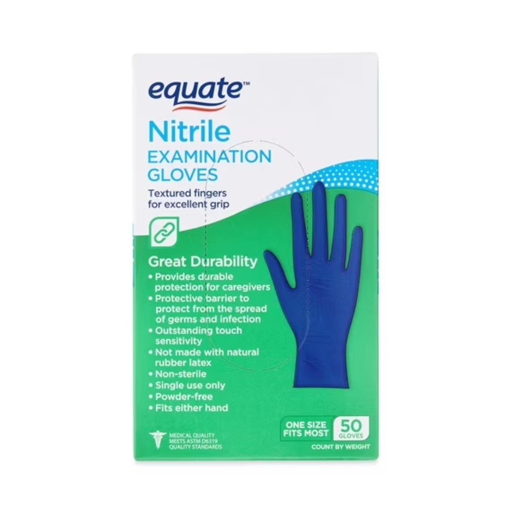 Exam Glove Nitrile - قفازات نيتريل للفحص الطبي من إكوتي،