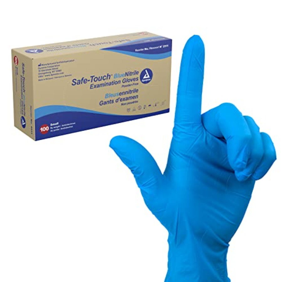 Exam Glove Nitrile - قفازات نيتريل آمنة للاستخدام مرة واحدة،