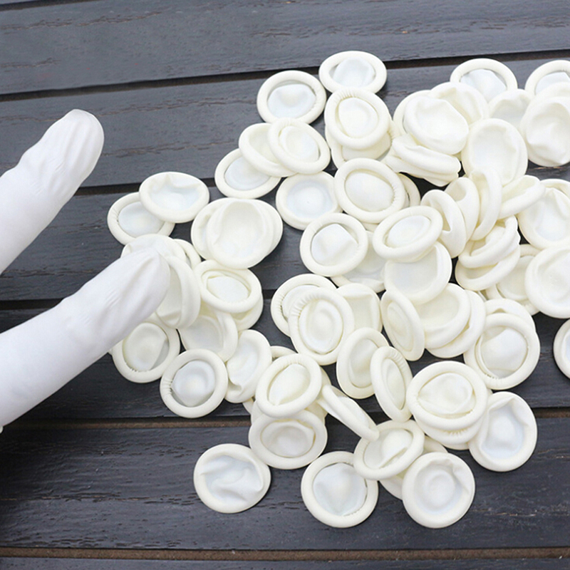 Latex Disposable Glove - 20/100 قطعة من أغطية الأصابع المطاطية