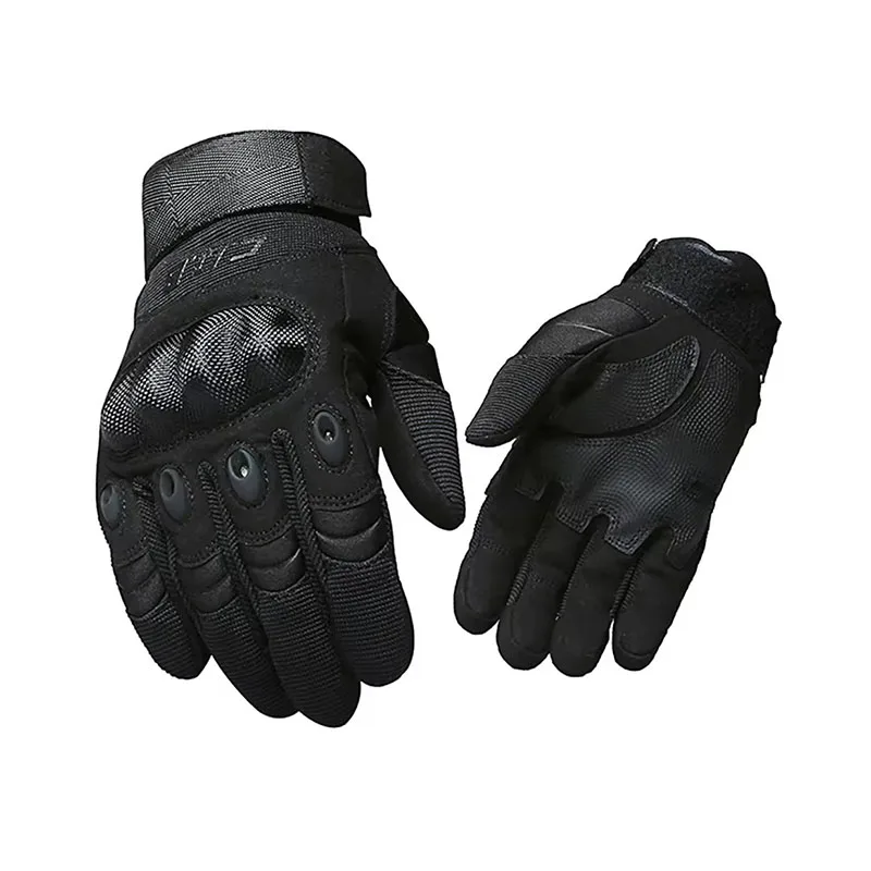 قفازات تكتيكية كاملة الأصابع ل - مراجعة Motorcycle Glove Knuckle وسعره