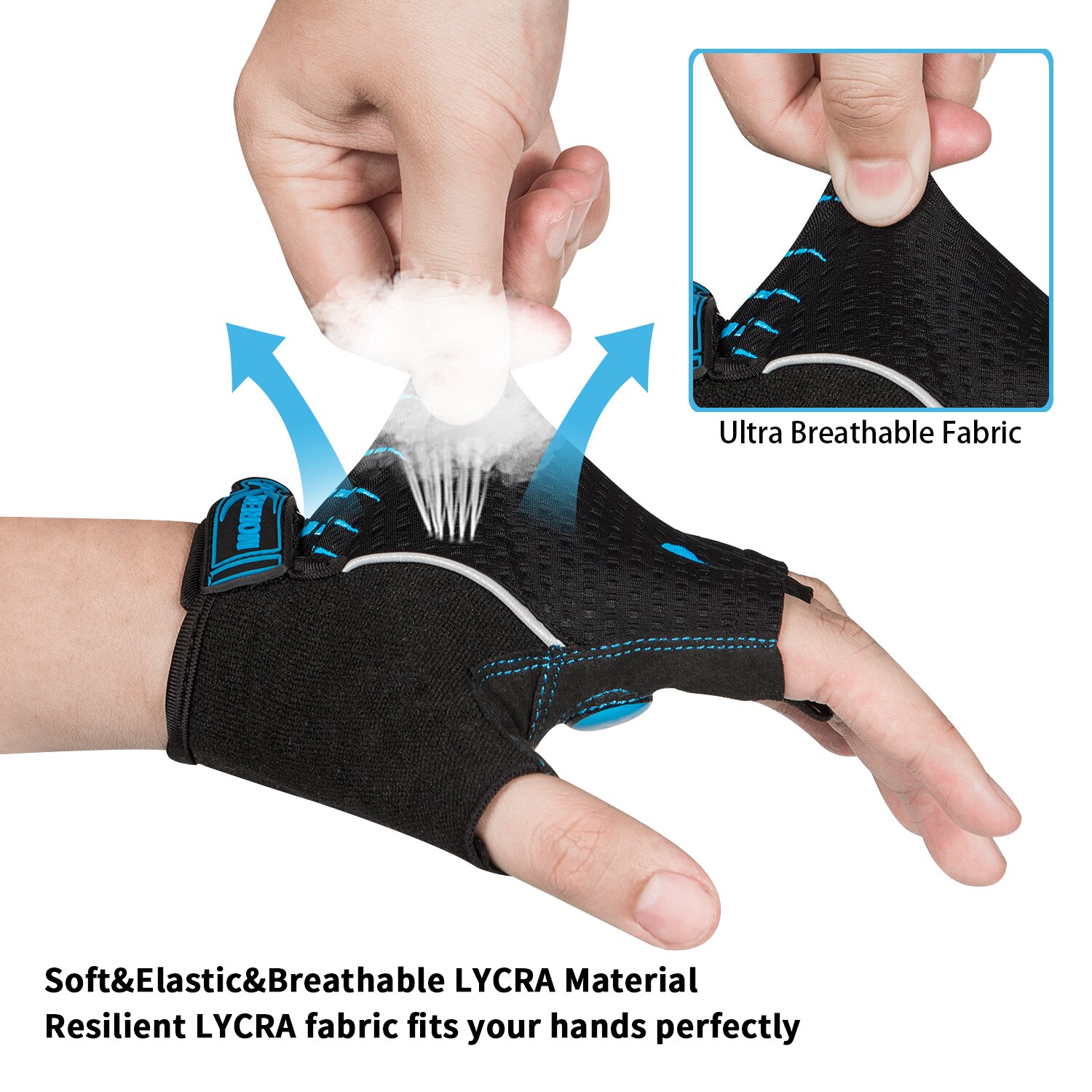 قفازات دراجات جيدة التهوية ، 5 - مراجعة Cycling Glove Padded وسعره