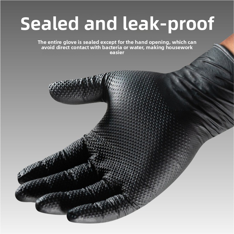 قفازات نيتريل سميكة مقاومة للت - مراجعة Nitrile Mechanic Glove وسعره