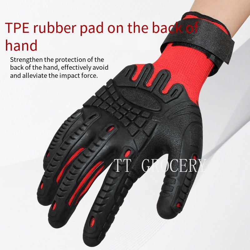 TPE المضادة للتصادم تأثير مقاو - مراجعة Work Glove Impact وسعره