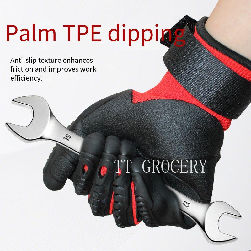 TPE المضادة للتصادم تأثير مقاو - مراجعة Work Glove Impact وسعره