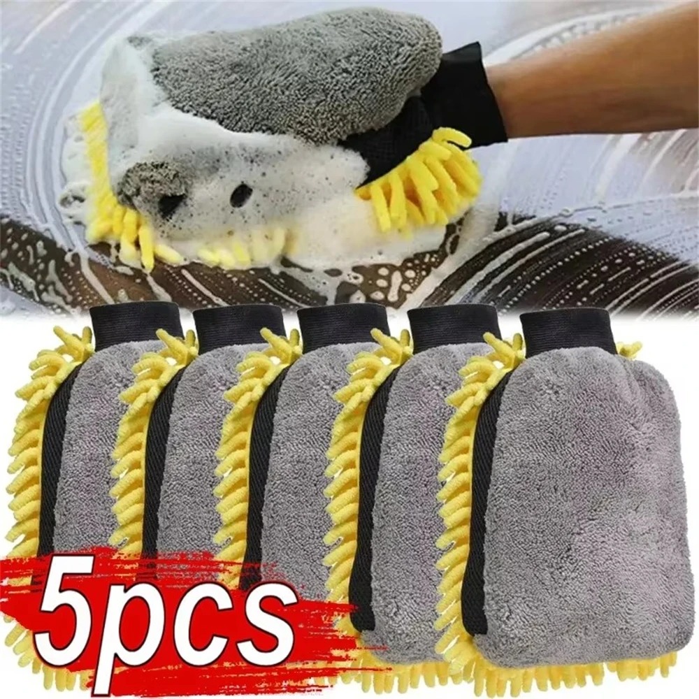1/5 قطعة قفازات غسيل السيارات  - مراجعة Gardening Glove Waterproof وسعره