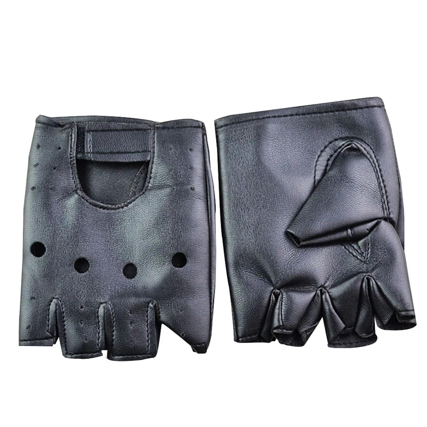 قفازات رجالية نصفية الأصابع من - مراجعة Leather Driving Glove وسعره