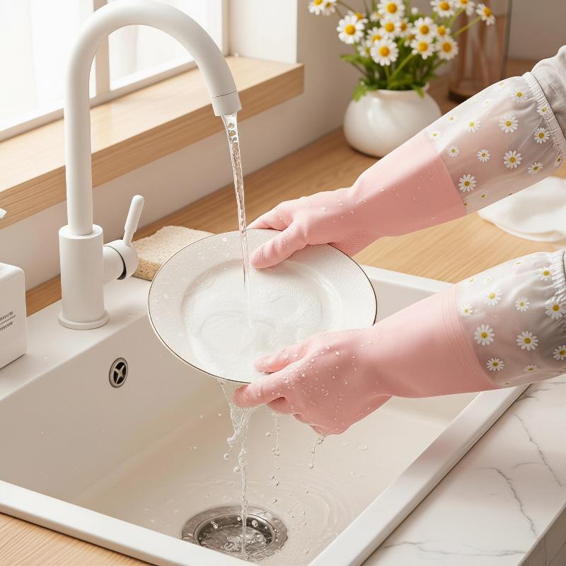 قفازات تنظيف منزلية مقاومة للم - مراجعة Rubber Glove Cleaning وسعره