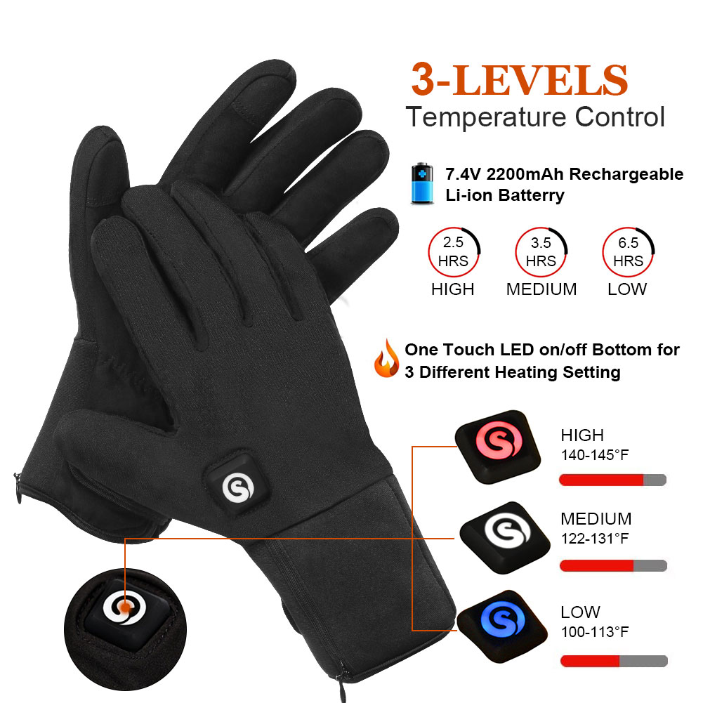 قفازات دراجة نارية كهربائية سا - مراجعة Ski Glove Waterproof وسعره