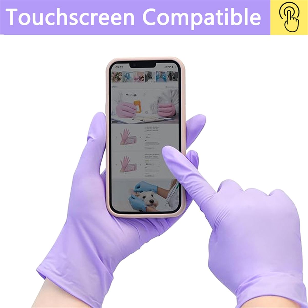 عالية الجودة 100 قطعة قفازات ا - مراجعة Exam Glove Nitrile وسعره