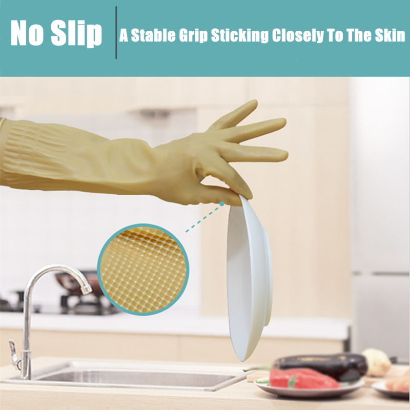 قفازات طويلة قابلة لإعادة الاس - مراجعة Dish Glove Rubber وسعره